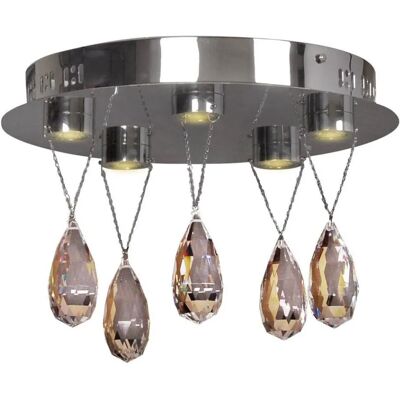 Lumes Lampa sufitowa glamour z kryształkami - K538 B1-F70 Lumes Lampa sufitowa glamour z kryształkami - K538 B1-F70