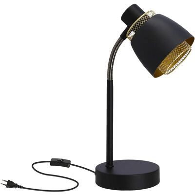 Lumes Industrialna czarna lampka na biurko - D184 E7-B93 Lumes Industrialna czarna lampka na biurko - D184 E7-B93