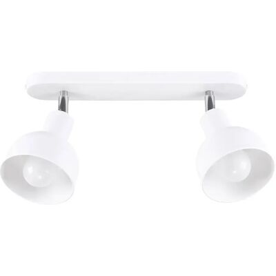 Lumes Biała metalowa dwupunktowa lampa sufitowa - A623 C3-B59 Lumes Biała metalowa dwupunktowa lampa sufitowa - A623 C3-B59