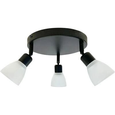 Lumes Loftowa lampa sufitowa na dysku czarny + biały - x Z070 S5-R00 Lumes Loftowa lampa sufitowa na dysku czarny + biały - x Z070 S5-R00