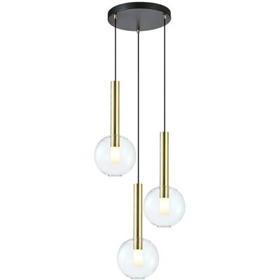 Lumes Potrójna lampa wisząca złota - K577- G3-W38 Lumes Potrójna lampa wisząca złota - K577- G3-W38