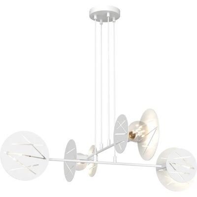 Lumes Biała nowoczesna lampa wisząca - 7X D152 N6-E25 Lumes Biała nowoczesna lampa wisząca - 7X D152 N6-E25