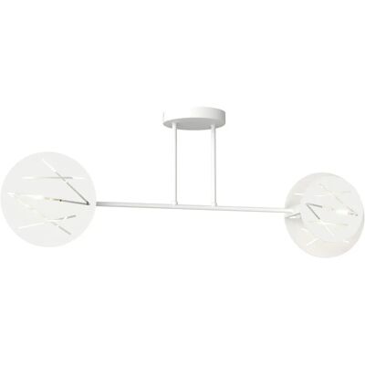 Lumes Biała nowoczesna lampa sufitowa - D153 G9-G11 Lumes Biała nowoczesna lampa sufitowa - D153 G9-G11