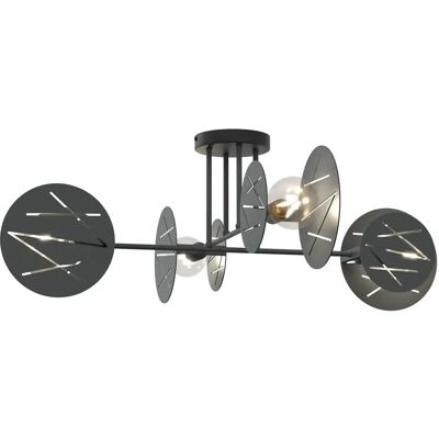 Lumes Czarna nowoczesna lampa sufitowa w stylu loft - D154 N5-L82 Lumes Czarna nowoczesna lampa sufitowa w stylu loft - D154 N5-L82