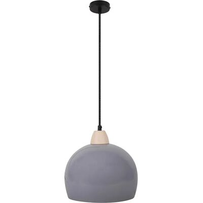 Lumes Szara skandynawska lampa wisząca - D225 T5-E56 Lumes Szara skandynawska lampa wisząca - D225 T5-E56