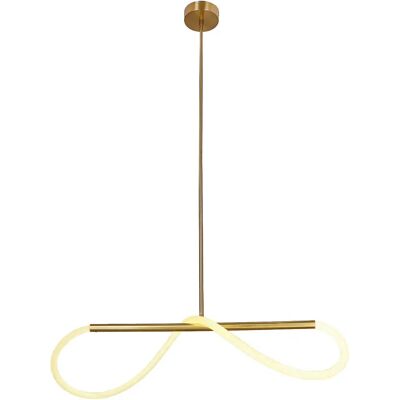 Lumes Złota modernistyczna lampa wisząca LED 80 cm - D252 C1-N35 Lumes Złota modernistyczna lampa wisząca LED 80 cm - D252 C1-N35