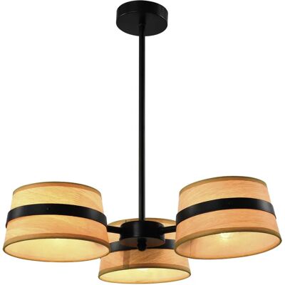 Lumes Czarna lampa sufitowa z 3 kloszami - M075 K0-A49 Lumes Czarna lampa sufitowa z 3 kloszami - M075 K0-A49