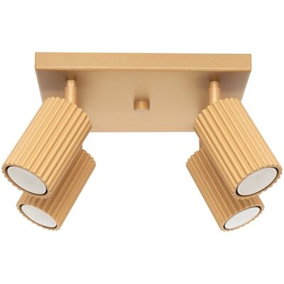 Lumes Złota nowoczesna lampa sufitowa karbowana - 5X D302 D8-K67 Lumes Złota nowoczesna lampa sufitowa karbowana - 5X D302 D8-K67