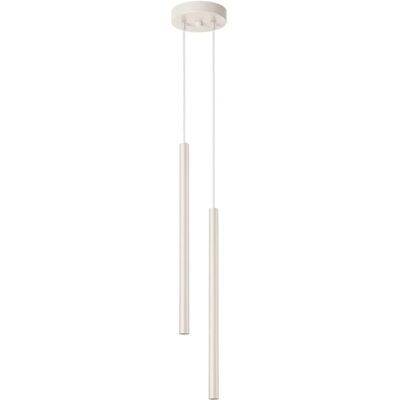 Lumes Beżowa podwójna lampa sufitowa - M085 T0-H87 Lumes Beżowa podwójna lampa sufitowa - M085 T0-H87
