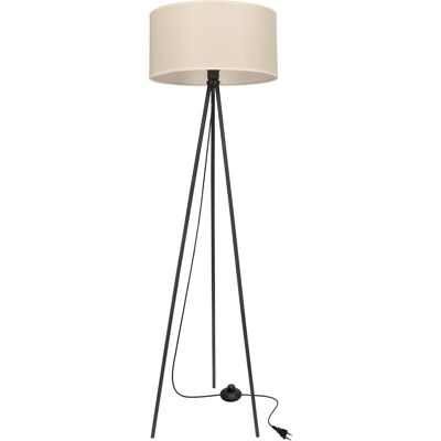 Lumes Beżowa stojąca lampa abażurowa - 7X M096 C4-G51 Lumes Beżowa stojąca lampa abażurowa - 7X M096 C4-G51