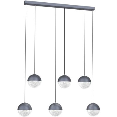 Lumes Nieregularna szara lampa ledowa E1-F65 Lumes Nieregularna szara lampa ledowa E1-F65