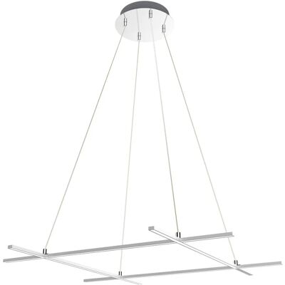 Lumes Nowoczesna srebrna lampa wisząca na linkach W7-H93 Lumes Nowoczesna srebrna lampa wisząca na linkach W7-H93