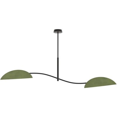 Lumes Zielona dwuramienna lampa wisząca B6-S44 Lumes Zielona dwuramienna lampa wisząca B6-S44