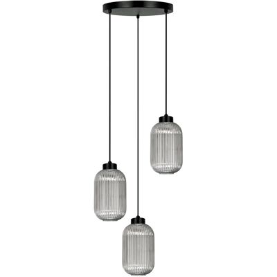 Lumes Wisząca lampa z długimi kloszami grafitowa N1-S00 Lumes Wisząca lampa z długimi kloszami grafitowa N1-S00
