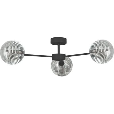 Lumes Sufitowa lampa grafitowo-beżowa R8-N24 Lumes Sufitowa lampa grafitowo-beżowa R8-N24