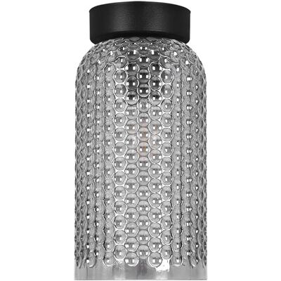 Lumes Ryflowana lampa sufitowa grafitowa R6-T71 Lumes Ryflowana lampa sufitowa grafitowa R6-T71