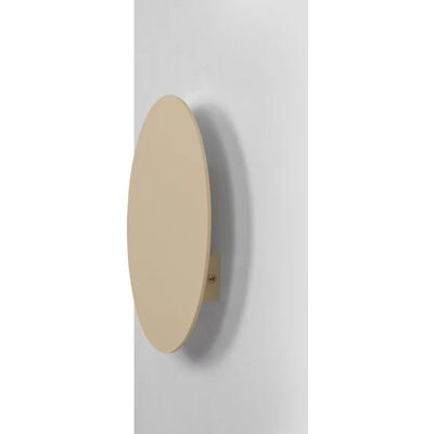 Lumes Kinkiet w kształcie koła 25 cm beżowy metalowy E3-B30 Lumes Kinkiet w kształcie koła 25 cm beżowy metalowy E3-B30