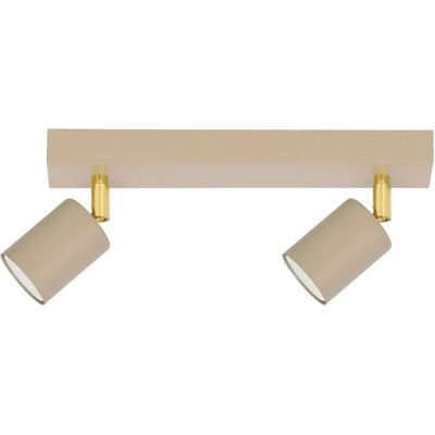 Lumes Beżowa nowoczesna podwójna lampa reflektor B5-G03 Lumes Beżowa nowoczesna podwójna lampa reflektor B5-G03