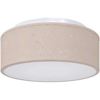 Lumes Beżowa lampa sufitowa materiałowa T1-R14 Lumes Beżowa lampa sufitowa materiałowa T1-R14