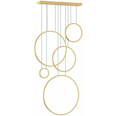 Lumes Złoty metalowy żyrandol P3-P58 Lumes Złoty metalowy żyrandol P3-P58