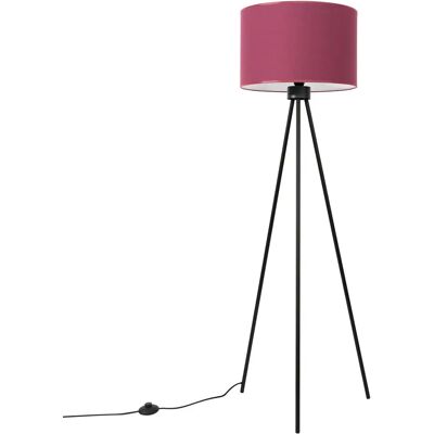 Lumes Elegancka lampa stojąca na trójnogu w kolorze burgunu Z2-N32 Lumes Elegancka lampa stojąca na trójnogu w kolorze burgunu Z2-N32