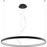 Lumes Czarna lampa wisząca LED ring - EXX230-Riwas