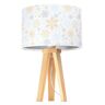 Lumes Świąteczna lampa stołowa z welurowym abażurem - S289-Dafne