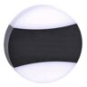 Lumes Czarno-biały kinkiet zewnętrzny LED owalny - S334-Cardi