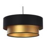 Lumes Złoto-czarna lampa wisząca w stylu glamour - S415-Parfa