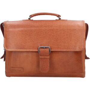 Plevier Skórzana teczka Quartz 41 cm z przegrodą na laptopa cognac  - Mężczyźni,Damy,Unisex - Dorośli