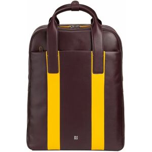 DuDu Plecak składany skórzany 40 cm z przegrodą na laptopa burgundy  - Mężczyźni,Damy,Unisex - Dorośli