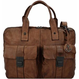 Harbour 2nd Cool Casual Winterhude Briefcase Leather 40 cm Komora na laptopa charming cognac  - Mężczyźni,Damy,Unisex - Dorośli