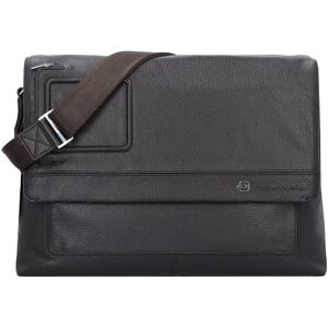 Piquadro Vibe Briefcase Messenger Skórzany 41 cm Komora na laptopa dark brown  - Unisex - Dorośli,Damy,Mężczyźni