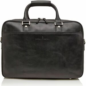 Castelijn & Beerens Skórzana aktówka Verona RFID z przegrodą na laptopa 41 cm black  - Mężczyźni,Unisex - Dorośli,Damy