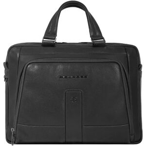 Piquadro Carl Teczka Ochrona RFID Skórzany 37 cm Komora na laptopa black  - Mężczyźni,Unisex - Dorośli,Damy