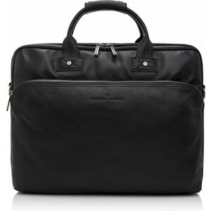 Castelijn & Beerens Firenze Briefcase RFID Leather 45 cm przegroda na laptopa black  - Damy,Unisex - Dorośli,Mężczyźni