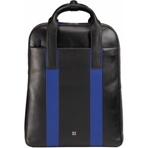 DuDu Plecak składany skórzany 40 cm z przegrodą na laptopa black  - Mężczyźni,Damy,Unisex - Dorośli