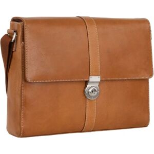 Leonhard Heyden Bergamo Messenger Leather 38 cm Laptop Compartment hellbraun  - Unisex - Dorośli,Mężczyźni,Damy