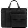 Piquadro Kobe Briefcase 40 cm skórzana przegroda na laptopa black  - Mężczyźni,Damy,Unisex - Dorośli