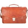 Leonhard Heyden Austin Briefcase Leather 39 cm Laptop Compartment cognac  - Damy,Mężczyźni,Unisex - Dorośli