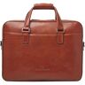 Castelijn & Beerens Ted Briefcase Leather 41 cm Laptop Compartment cognac  - Unisex - Dorośli,Mężczyźni,Damy