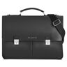 Bugatti Valencia Briefcase XL Leather 3 komory 43 cm przegroda na laptopa black  - Unisex - Dorośli,Damy,Mężczyźni