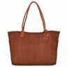 Harbour 2nd Miękka tkana torba skórzana Grace Shopper Bag 40 cm charming cognac  - Damy