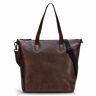 Farmhood Memphis XL Torba na ramię skórzana 32 cm dark brown  - Damy