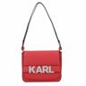 Karl Lagerfeld Letters Torba na ramię Skórzany 24 cm haute red  - Damy