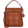 Harbour 2nd Soft Weaving Iris Shoulder Bag Leather 33 cm charming cognac  - Damy