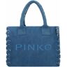 PINKO Beach Shopper Bag 37 cm denim blu-antique gold  - Damy