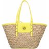 PINKO Love Summer Shopper Bag 29 cm naturale-giallo-block color  - Damy