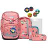 Ergobag Pack School Bag Set 6szt w tym Klettie Set zitronenfaltbär  - Dziewczyny,Chłopcy,Unisex - Dzieci