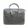 Buckle & Seam Everett Briefcase Leather 38 cm Laptop Compartment anthrazit  - Unisex - Dorośli,Damy,Mężczyźni